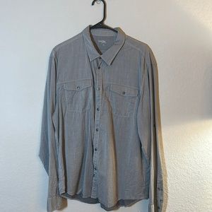 Calvin Klein Jeans Grey long sleeve collared shirt